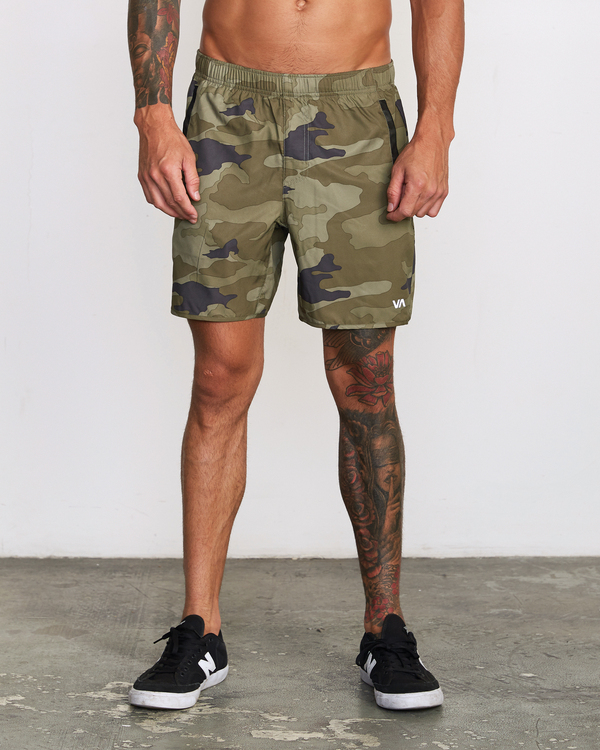 2 VA Sport Yogger IV - Performance-Shorts f&uuml;r M&auml;nner Gr&uuml;n Z4WKMHRVF1 RVCA