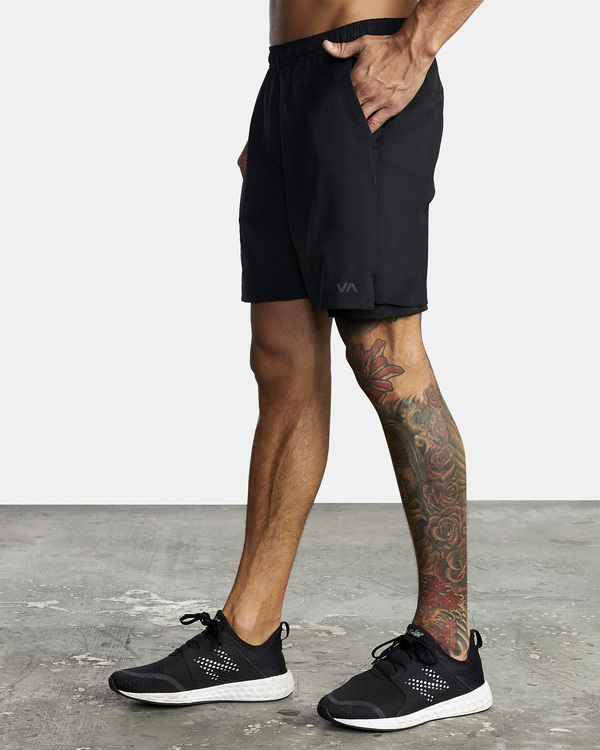 4 Yogger Train 2 In 1 - Performance Shorts for Men  Z4WKMMRVF1 RVCA