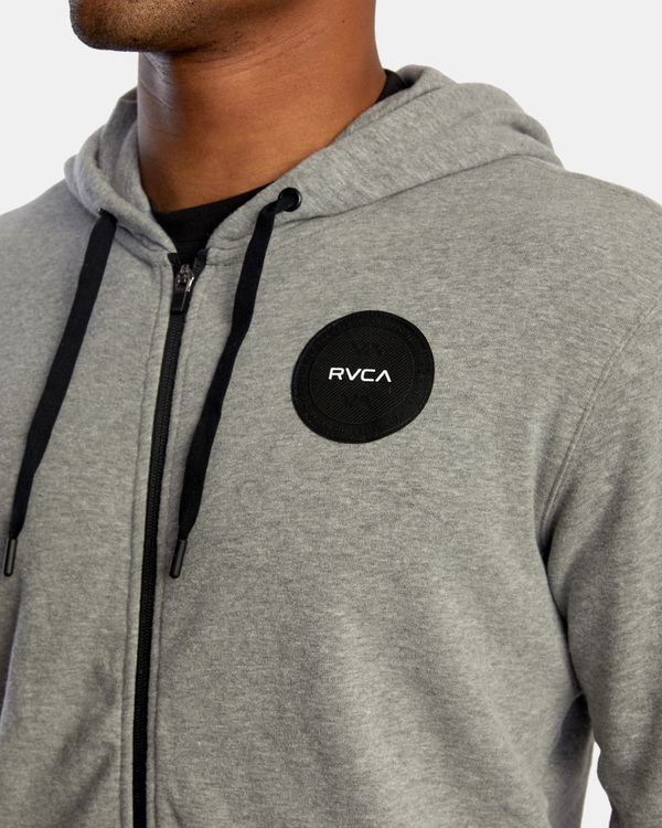 6 Swift Patch - Sweat à capuche zippé pour Homme Gris Z4ZHMARVF1 RVCA