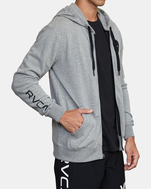 4 Swift Patch - Sweat à capuche zippé pour Homme Gris Z4ZHMARVF1 RVCA