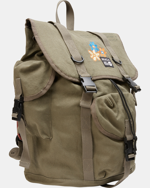 6 Melissa Grisancich Trooper - Backpack Green Z5BPRFRVF1 RVCA