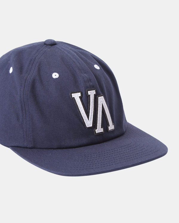 6 VA Univ - Strapback Cap for Men Blue Z5CPRRRVF1 RVCA
