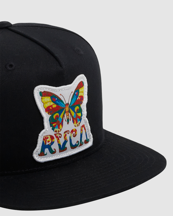 8 Melissa Grisancich Butterfly - Snapback Cap for Men Black Z5CPRURVF1 RVCA