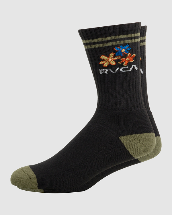 1 Melissa Grisancich - Calza al polpaccio da Uomo Black Z5SORARVF1 RVCA