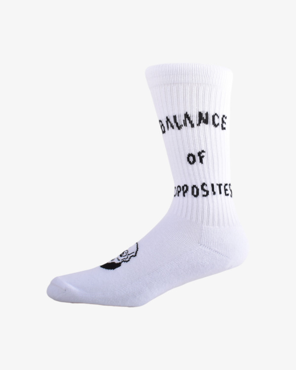 1 RVCA ANP 1 Pack - Crew Socks for Men White Z5SORCRVF1 RVCA