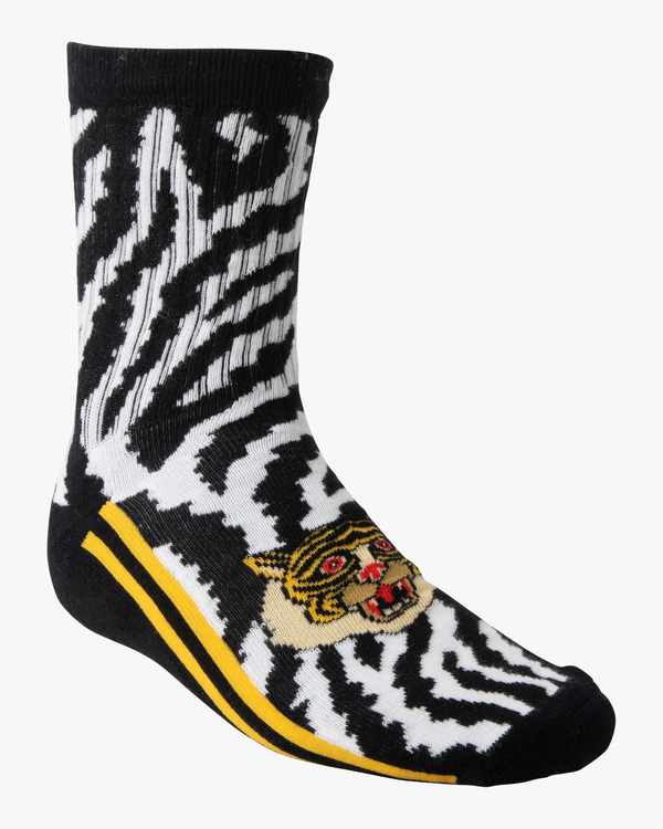 0 RVCA ANP 1 Pack - Crew Socks for Men Black Z5SORDRVF1 RVCA