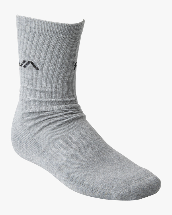 4 Logo 2 Pack- Crew Socks for Men  Z5SORERVF1 RVCA