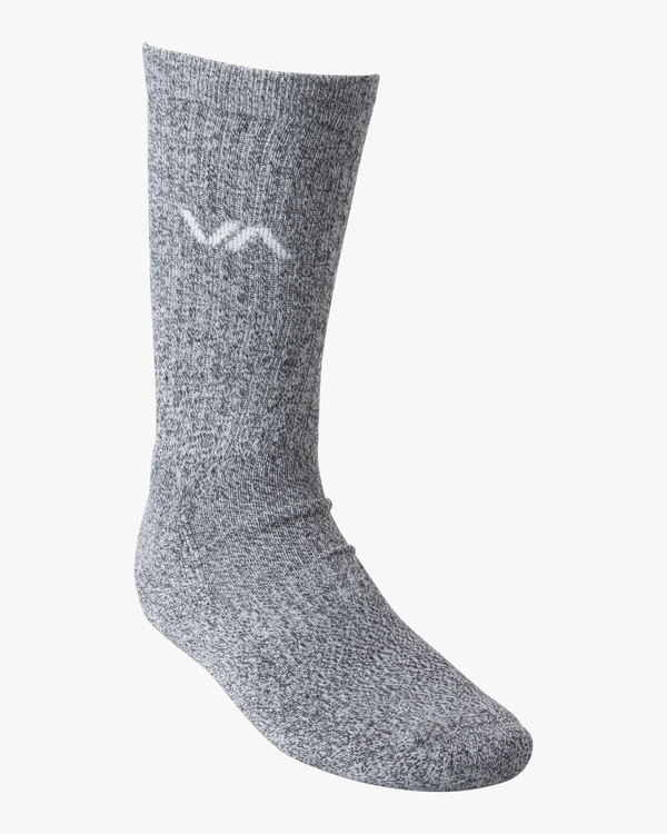 4 Logo 2 Pack- Crew Socks for Men Red Z5SORERVF1 RVCA