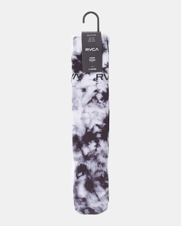 2 RVCA Tie Dye - Crew Socks [2 Pack] for Men  Z5SORLRVF1 RVCA