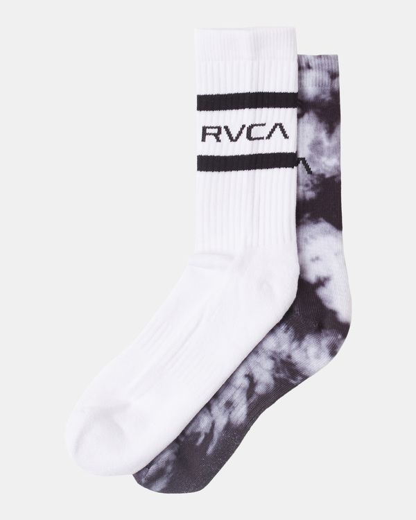 0 RVCA Tie Dye - Crew Socks [2 Pack] for Men  Z5SORLRVF1 RVCA