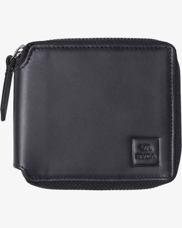0 Rvca - Leather Wallet for Men Black Z5WLRARVF1 RVCA