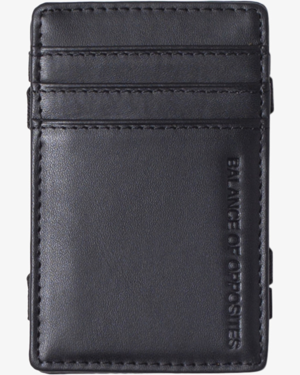 1 Magic Card - Leather Wallet for Men Black Z5WLRBRVF1 RVCA