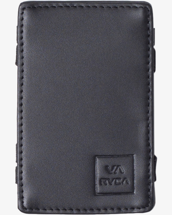 0 Magic Card - Leather Wallet for Men Black Z5WLRBRVF1 RVCA