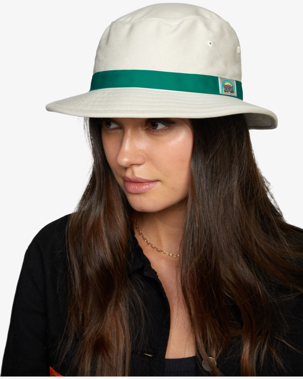 6 Camille Rowe - Bucket Hat for Women White Z9HTRARVF1 RVCA