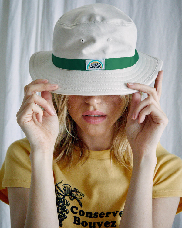 0 Camille Rowe - Bucket Hat for Women White Z9HTRARVF1 RVCA